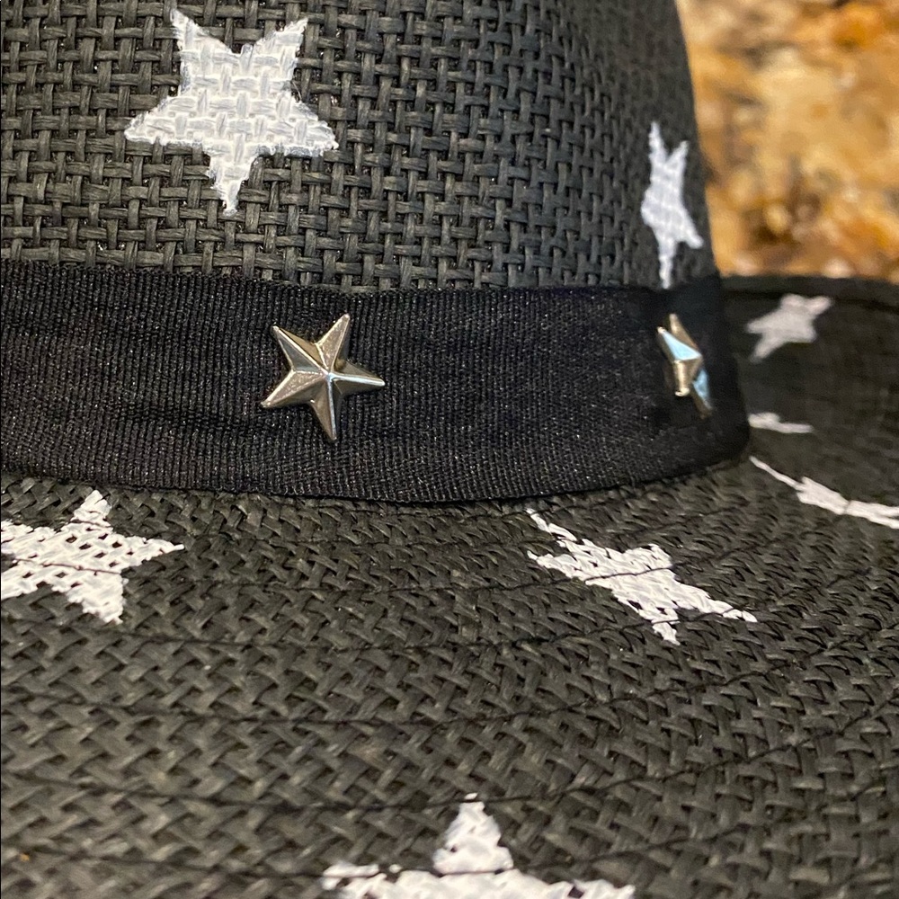 Star Print Embellished Fedora - Picture 6 of 13